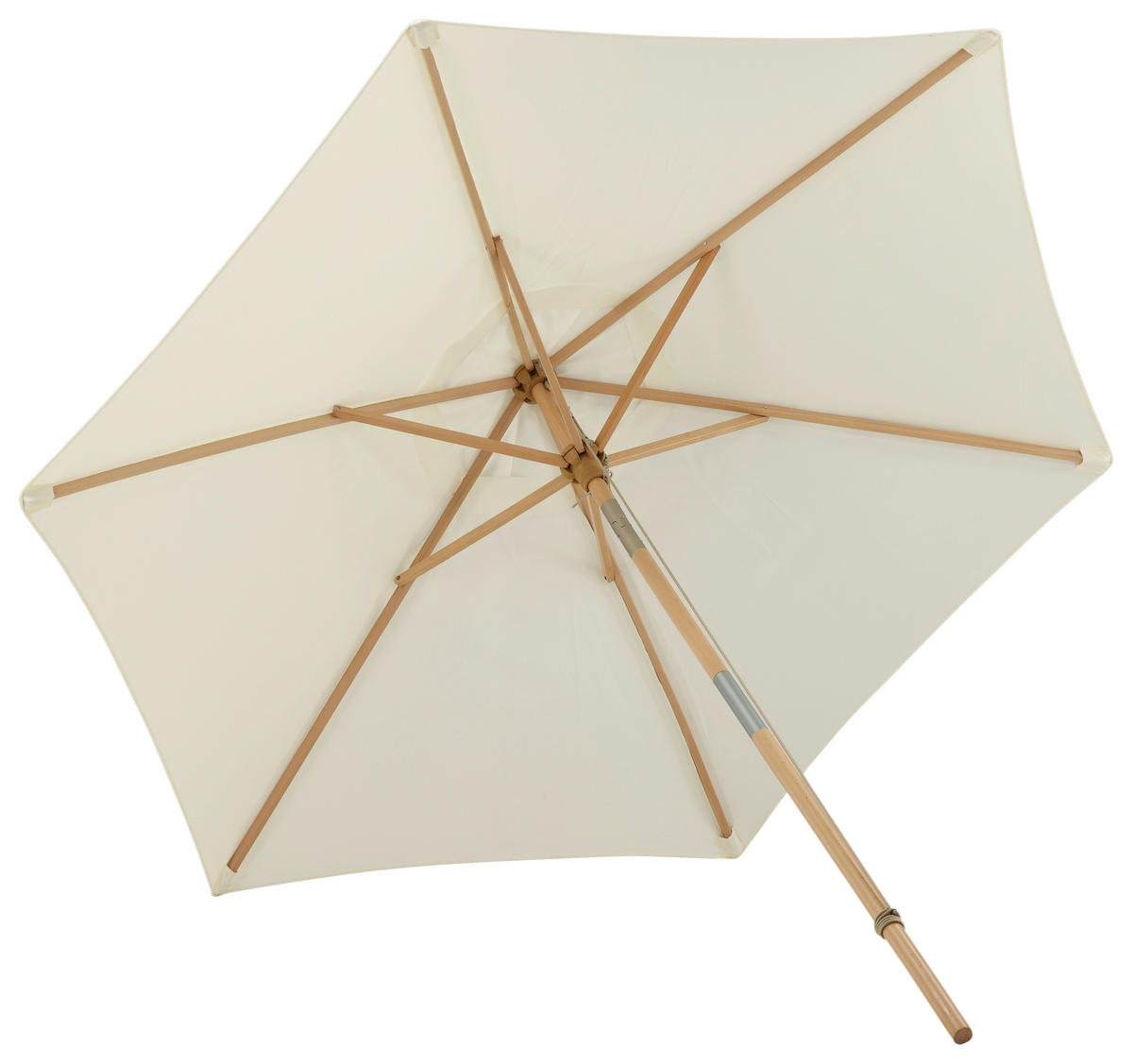 SONNENSCHIRM  250/232 cm  - Weiß, KONVENTIONELL (250/232cm) - Gardenson