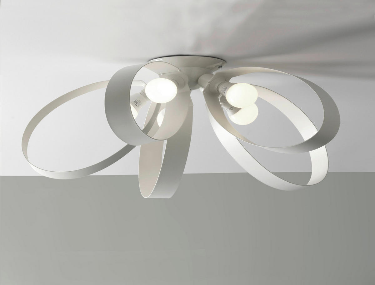 DECKENLEUCHTE  65/29 cm    - Weiß, Design, Metall (65/29cm)