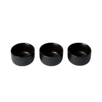 SCHÜSSELSET RAW  - Schwarz, Basics, Keramik (7,.5/3.8cm) - Aida