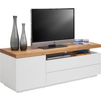LOWBOARD 160/53,5/41,5 cm  - Weiss/Eichefarben, Konventionell, Holz/Holzwerkstoff (160/53,5/41,5cm) - Novel