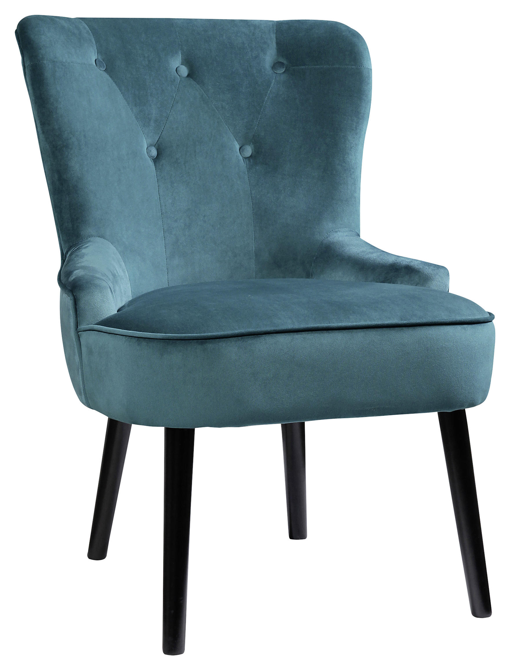STOLICA  plava, zelena, crna  drvo, tekstil      - zelena/plava, Moderno, drvo/tekstil (61/87/69cm)