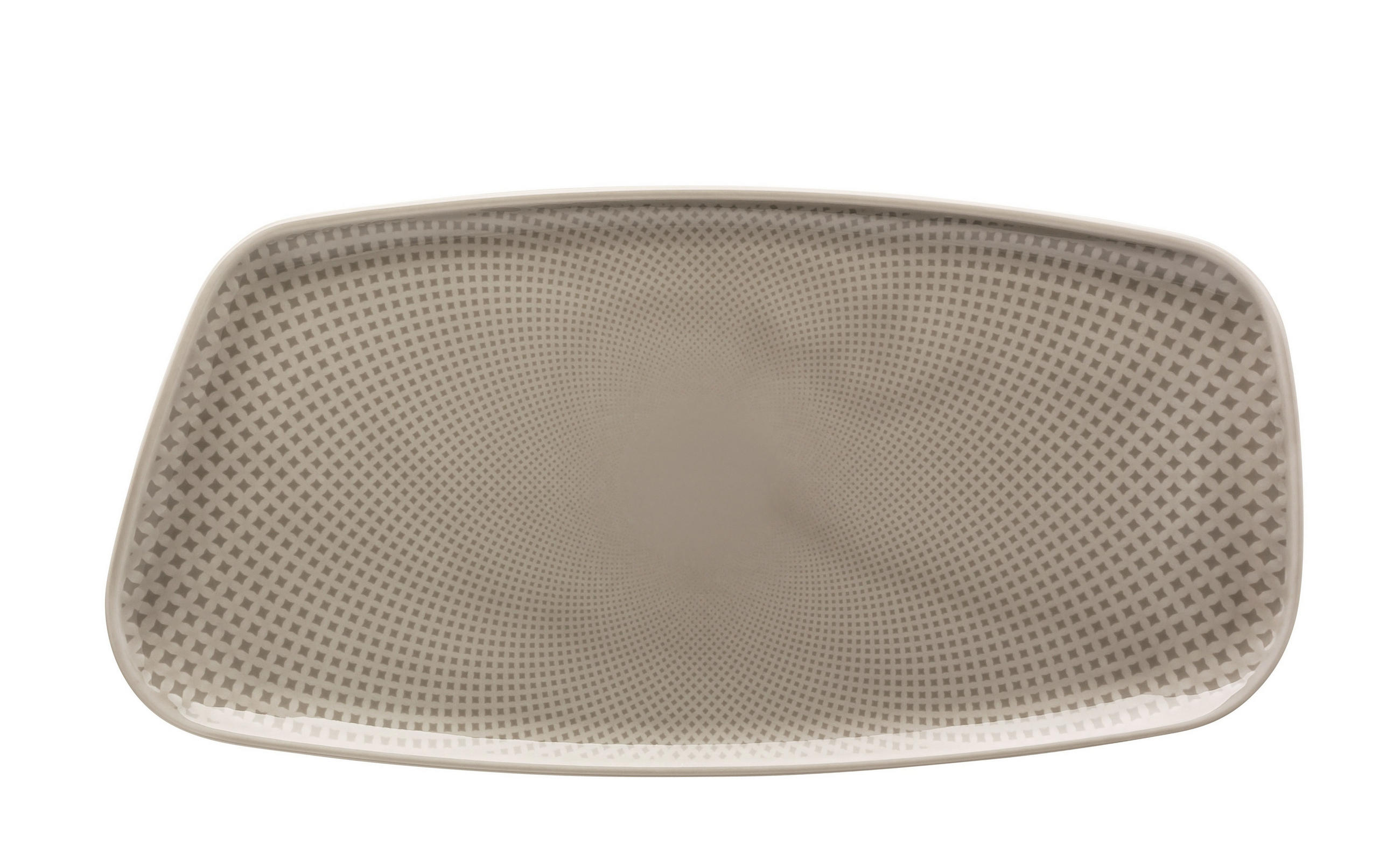 PLADANJ        30/15 cm     Junto Pearl Grey  - siva/bež, Basics, keramika (30/15cm) - Rosenthal