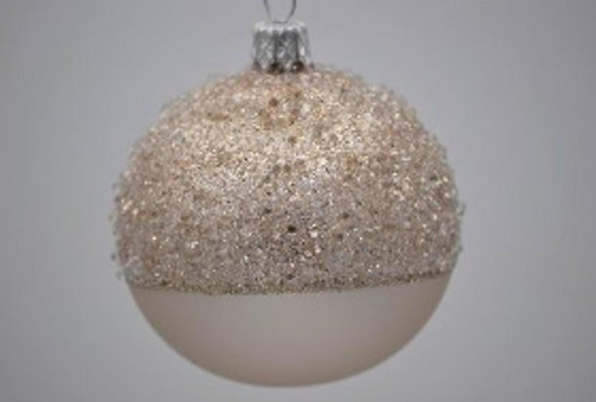 CHRISTBAUMKUGEL 7 cm  - Dunkelrot, Basics, Glas/Metall (7cm) - X-Mas