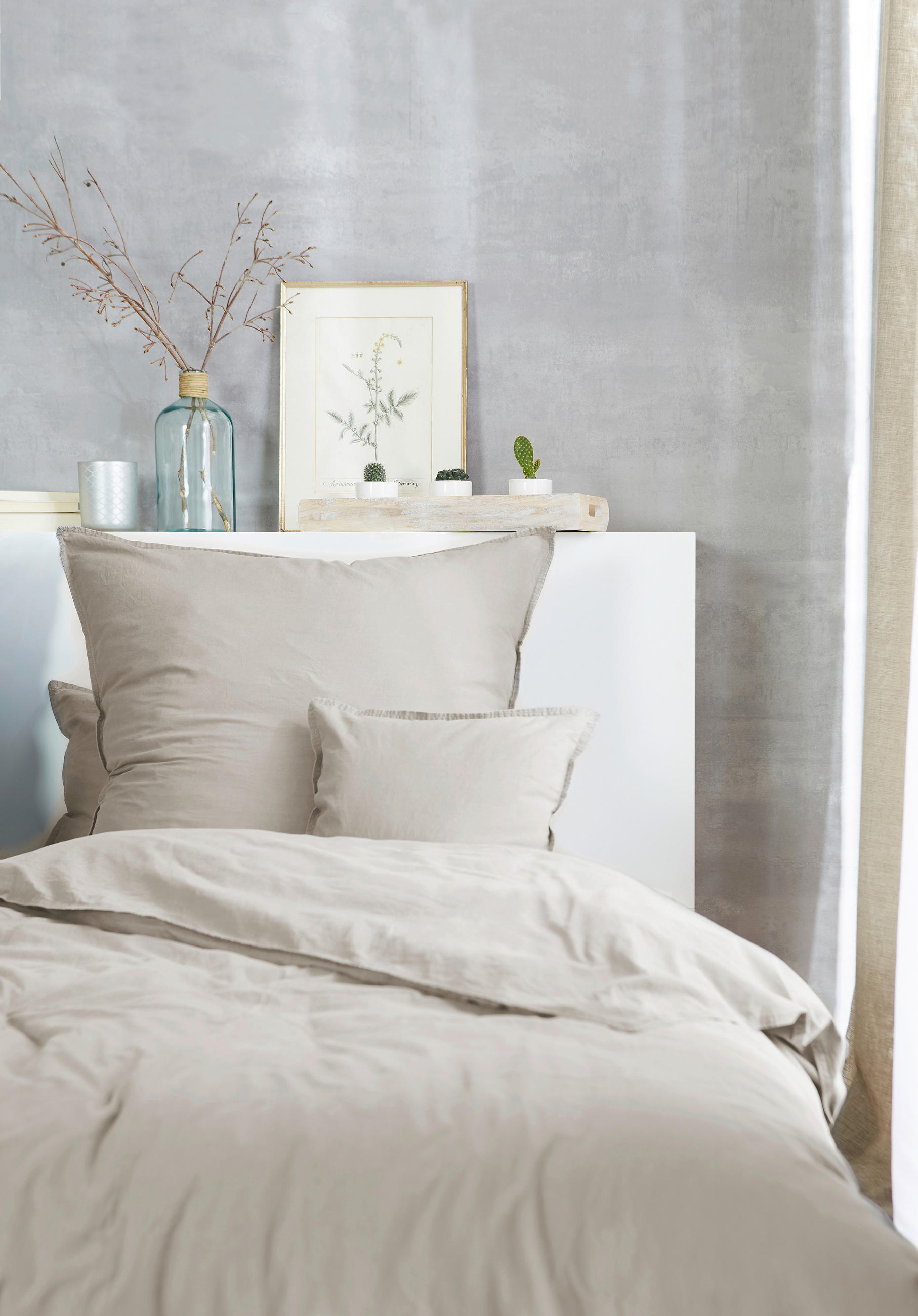 BETTWÄSCHE Renforcé 135/200 cm  - Beige, Basics, Textil (135/200cm)