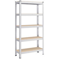 SCHWERLASTREGAL 75/150/30 cm  - Hellbraun/Silberfarben, Trend, Holzwerkstoff/Metall (75/150/30cm) - Boxxx