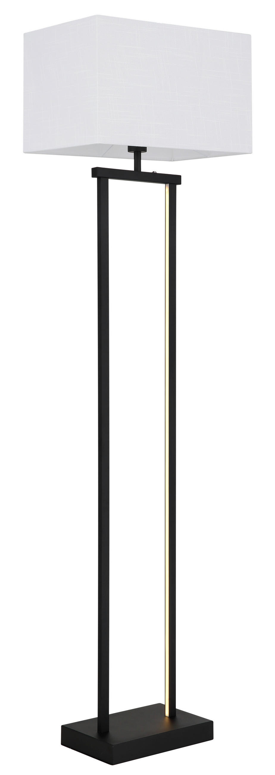 LED SVJETILJKA PODNA Sydney  - bijela/crna, Design, tekstil/metal (40/27/153cm) - Globo