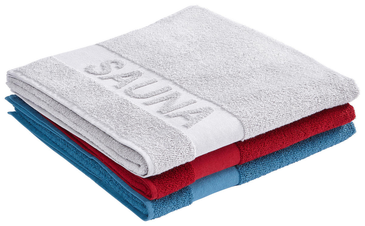 SAUNATUCH BONITA Silberfarben  - Silberfarben, KONVENTIONELL, Textil (90/180cm) - Bio:Vio