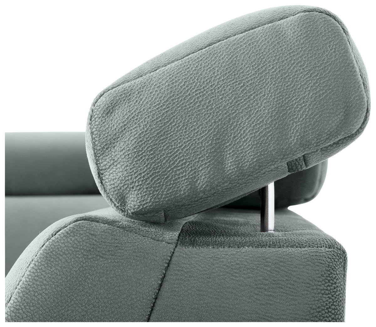 ECKSOFA in Mikrofaser Mintgrün  - Chromfarben/Mintgrün, Konventionell, Textil/Metall (271/206cm) - Carryhome