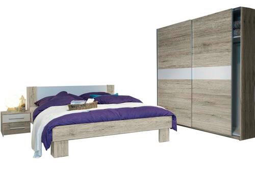 SPAVAĆA SOBA bijela, boje hrasta - bijela/boje hrasta, Design, drvni materijal - Xora