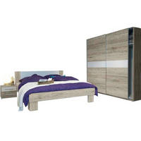 SPALNICA, bela, barve hrasta  - barve hrasta/bela, Design, leseni material - Xora