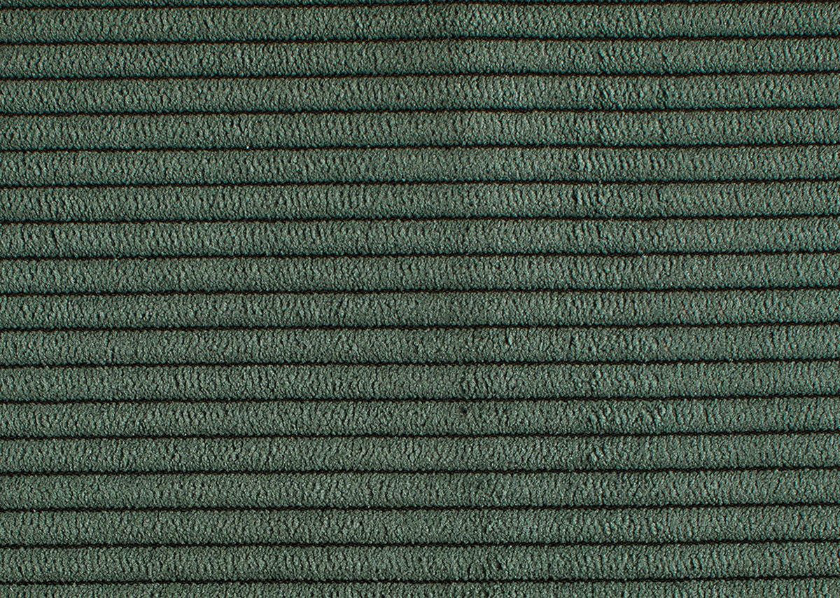 ECKSOFA in Cord Olivgrün  - Schwarz/Olivgrün, Design, Textil/Metall (298/185cm) - Pure Home Lifestyle