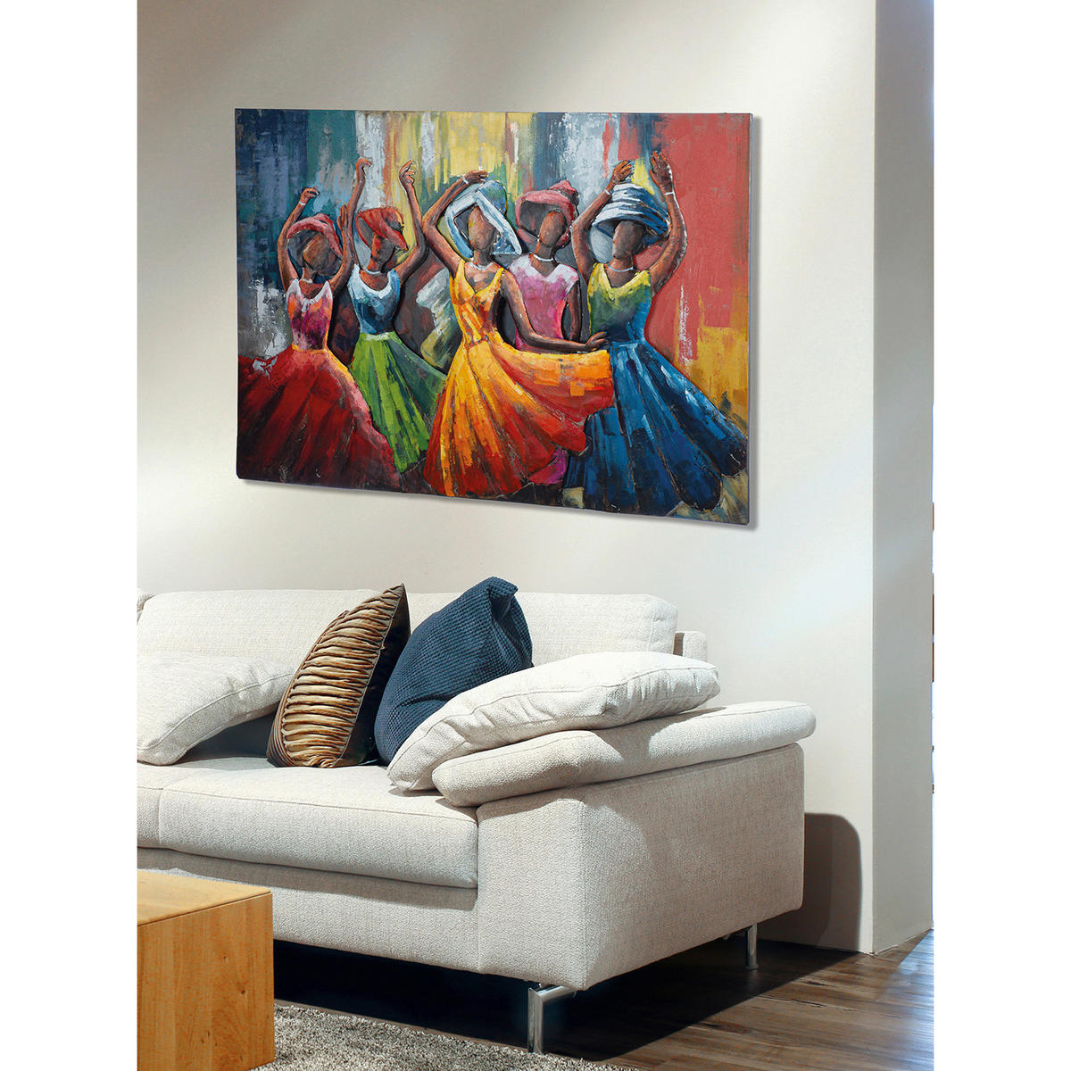 METALLBILD Menschen Multicolor  - Multicolor, Basics, Metall (120/80/4cm)