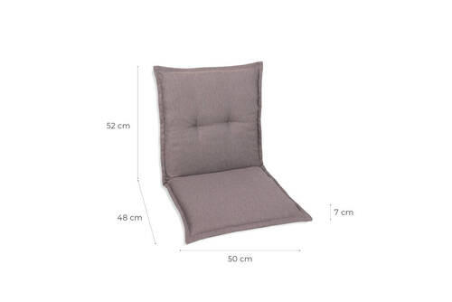 SESSELAUFLAGENSET Uni - Taupe, Basics, Textil (50/7/100cm)