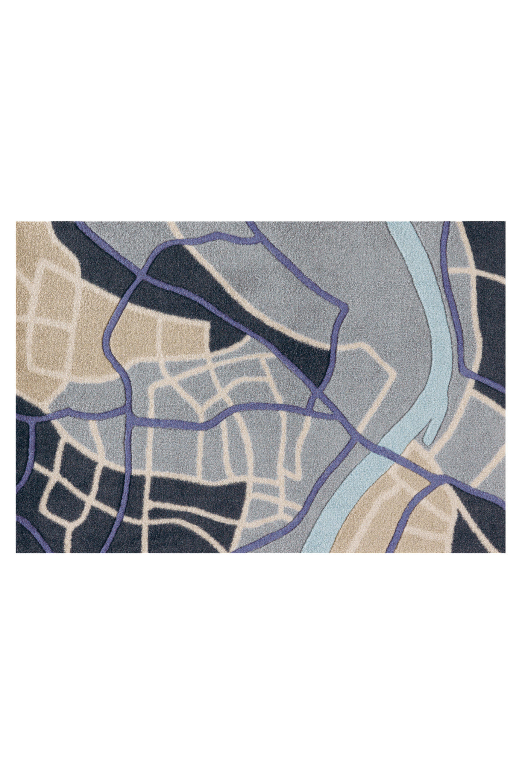 FUSSMATTE 64/168 cm  - Blau, Basics, Kunststoff/Textil (64/168cm) - Kayoom
