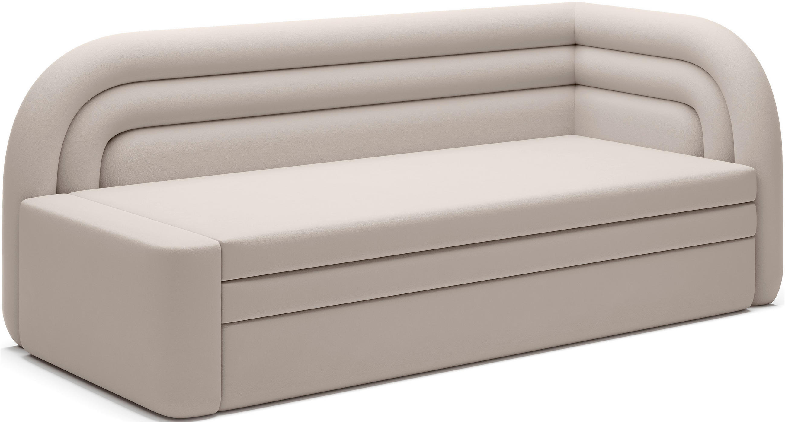 Recamier in textil bej