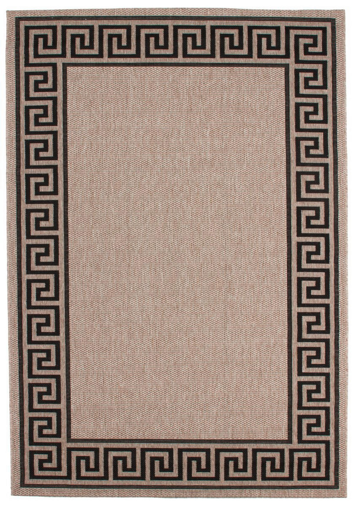FLACHWEBETEPPICH 200/290 cm Sweden - Malmö Silber Creme, Schwarz  - Creme/Schwarz, KONVENTIONELL, Textil (200/290cm)