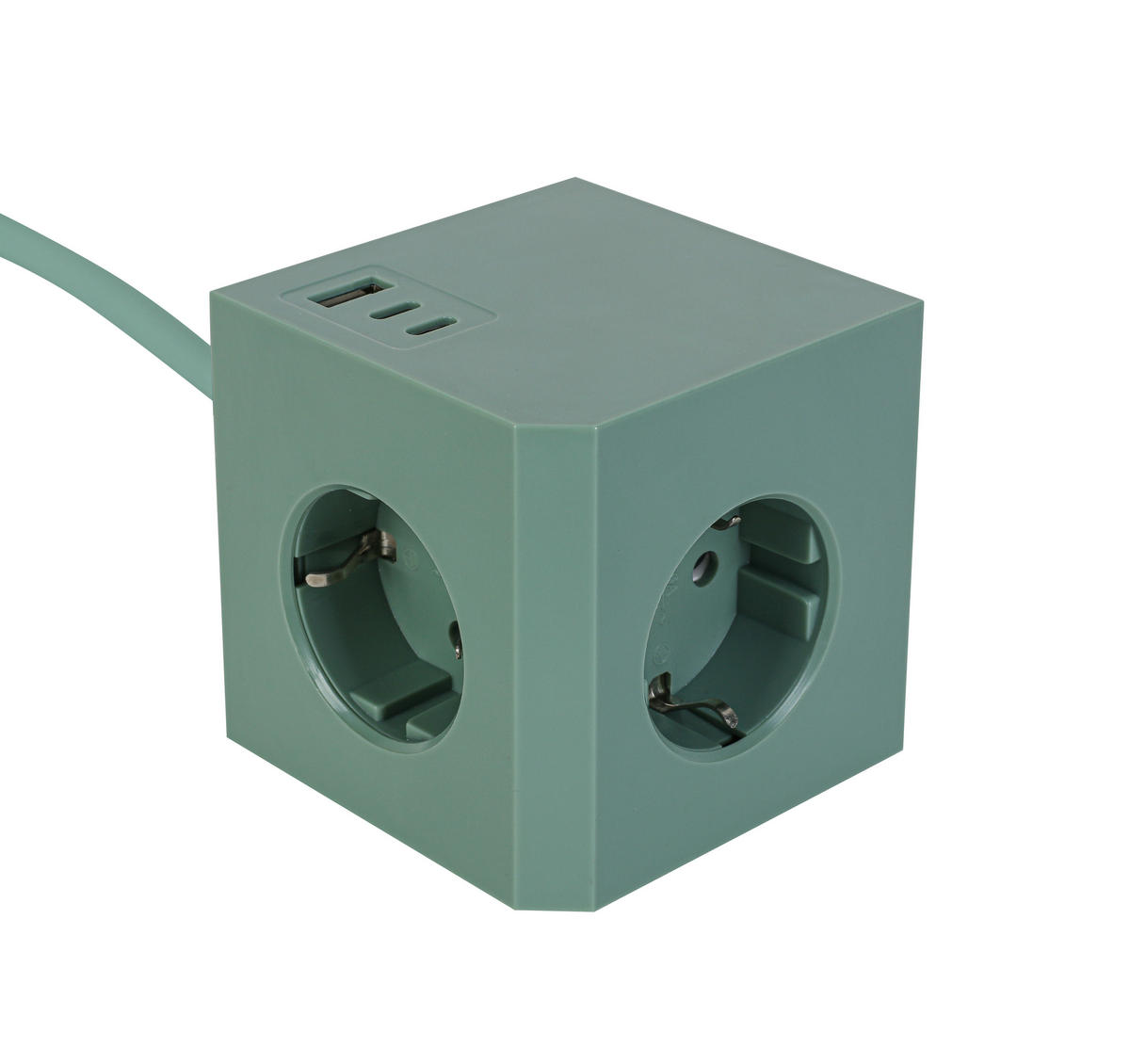 STECKDOSENWÜRFEL - Mintgrün, Basics, Kunststoff (7,5/7,5/7,5cm) - Mican