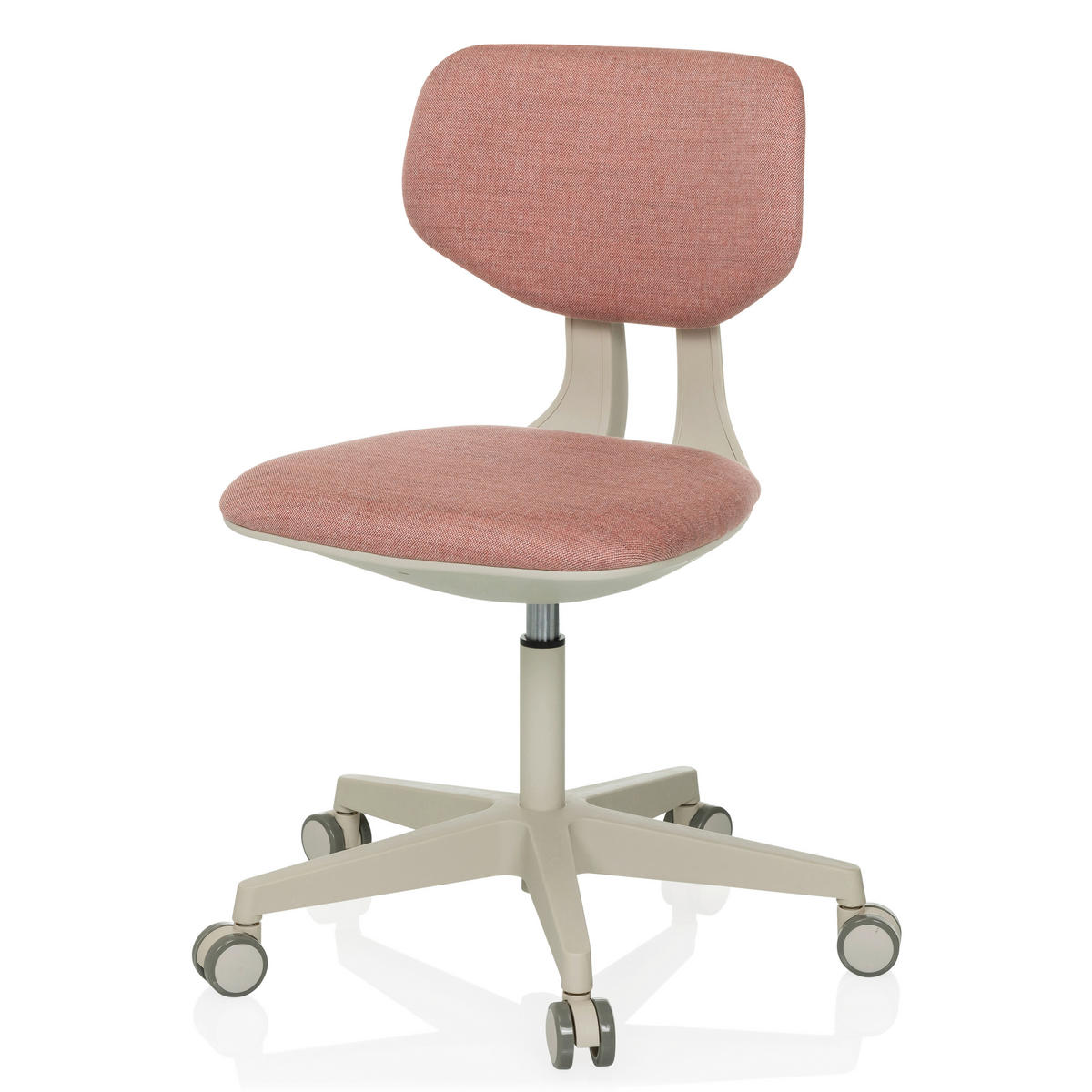 OTOČNÁ ŽIDLE PRO MLÁDEŽ, struktura, růžová - růžová/šedobílá, Moderní, textil/plast (51/72 - 87/51cm) - MID.YOU
