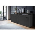 SIDEBOARD  in 195/88/38 cm  - Anthrazit/Schwarz, Basics, Holzwerkstoff/Kunststoff (195/88/38cm) - Xora
