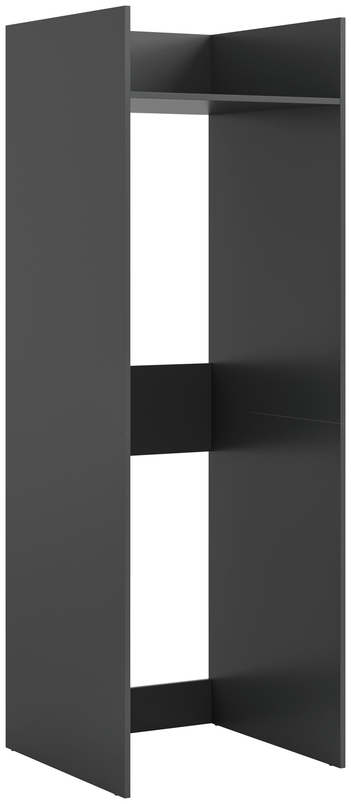 WASCHMASCHINENSCHRANK 66/195/60 cm  in Anthrazit  - Anthrazit/Weiß, Basics, Holzwerkstoff/Kunststoff (66/195/60cm) - MID.YOU