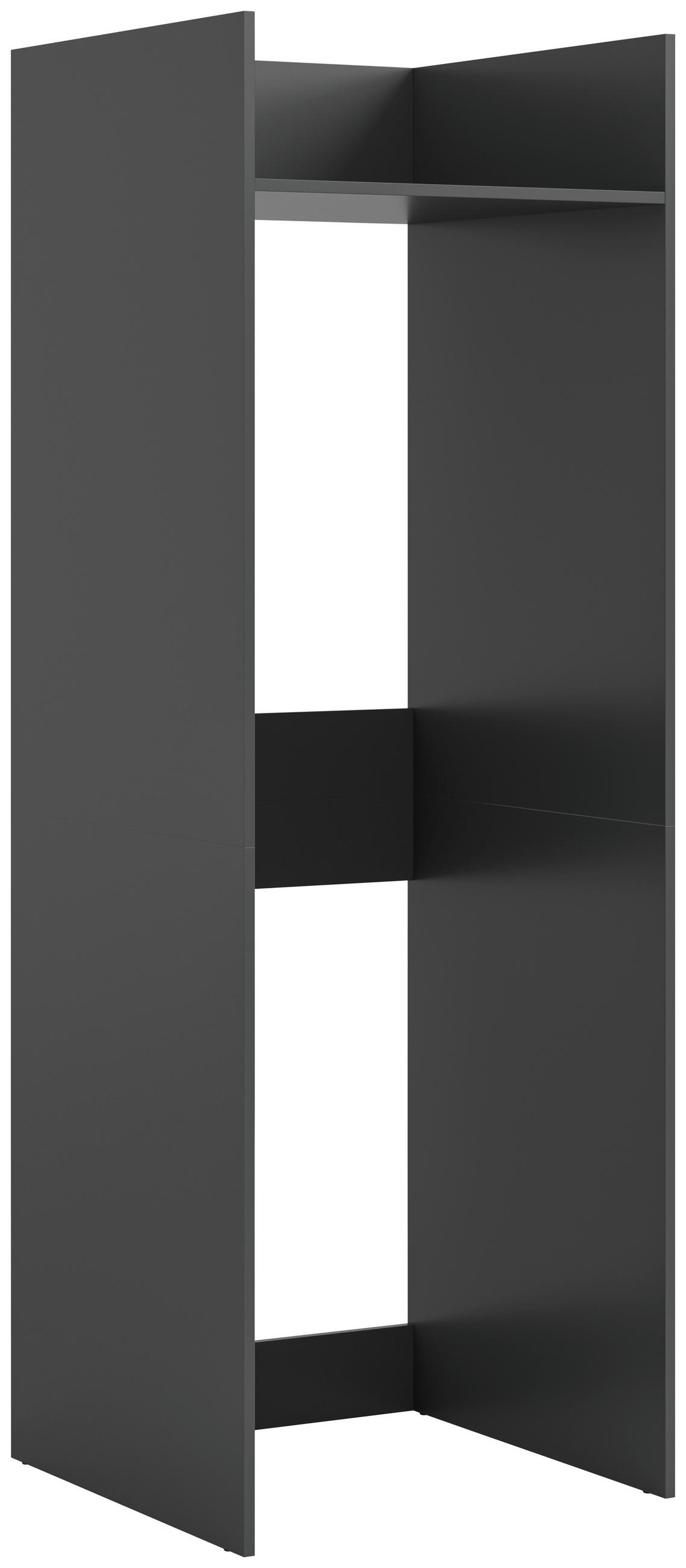 WASCHMASCHINENSCHRANK 66/195/60 cm  in Anthrazit  - Anthrazit/Weiß, Basics, Holzwerkstoff/Kunststoff (66/195/60cm) - MID.YOU