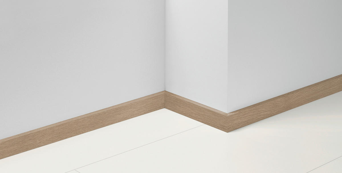 SOCKELLEISTE - Eichefarben/Braun, Basics, Holz (220/1,6/5,0cm) - Parador