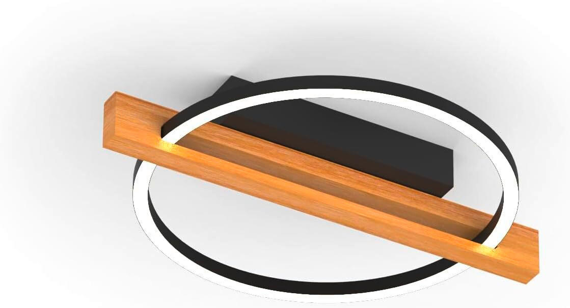 LED-DECKENLEUCHTE Tovak 39/30/7.5 cm   - Natur, Holz (39/30/7.5cm)
