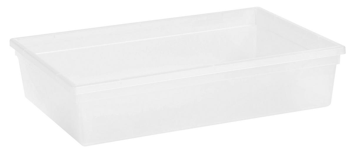 LÅDA MED FACK 23/15/5 cm   - transparent, Basics, plast (23/15/5cm) - Rotho