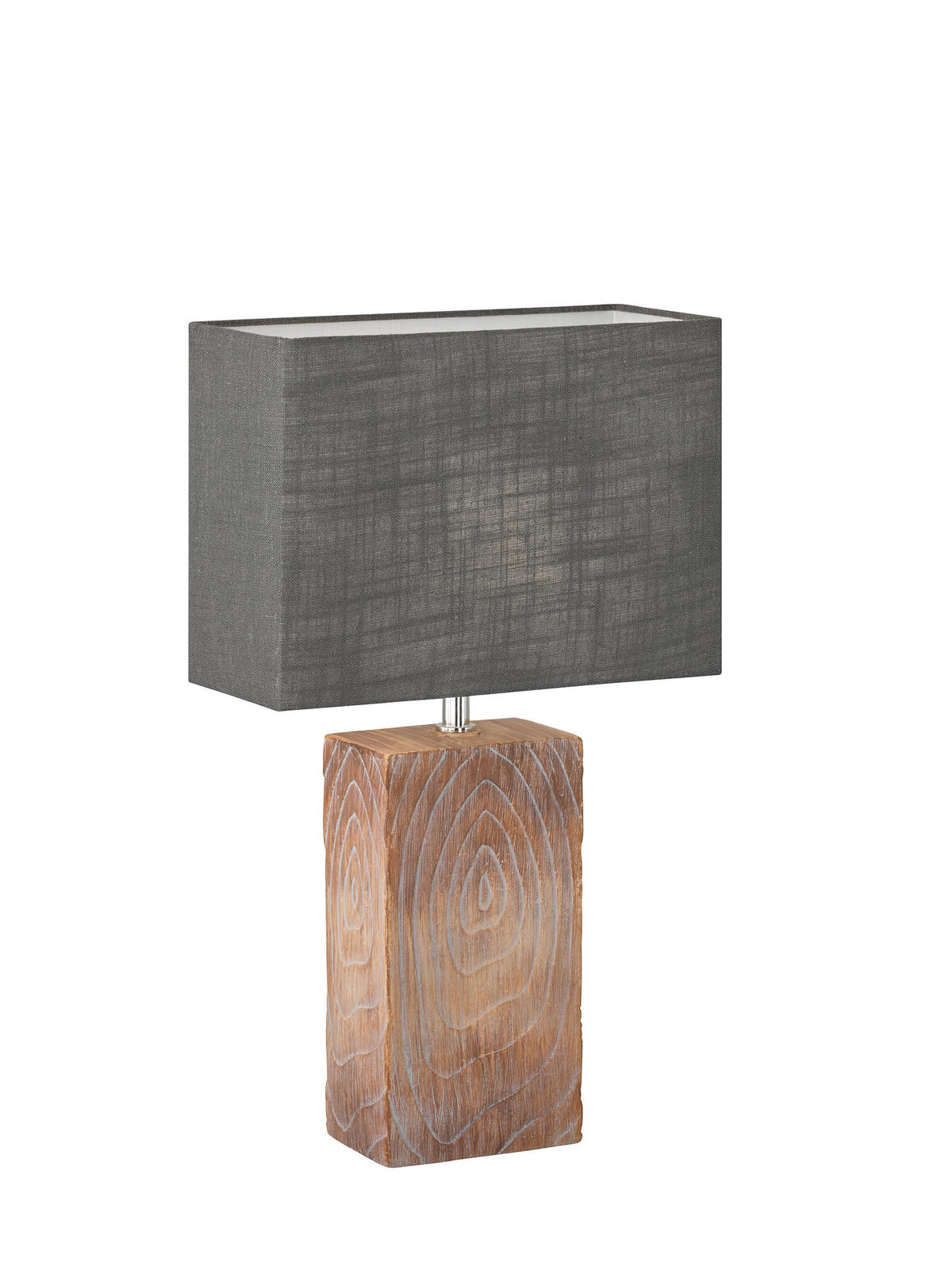 TISCHLEUCHTE - Braun/Grau, Design, Keramik/Textil (30/13/50cm) - Fischer & Honsel