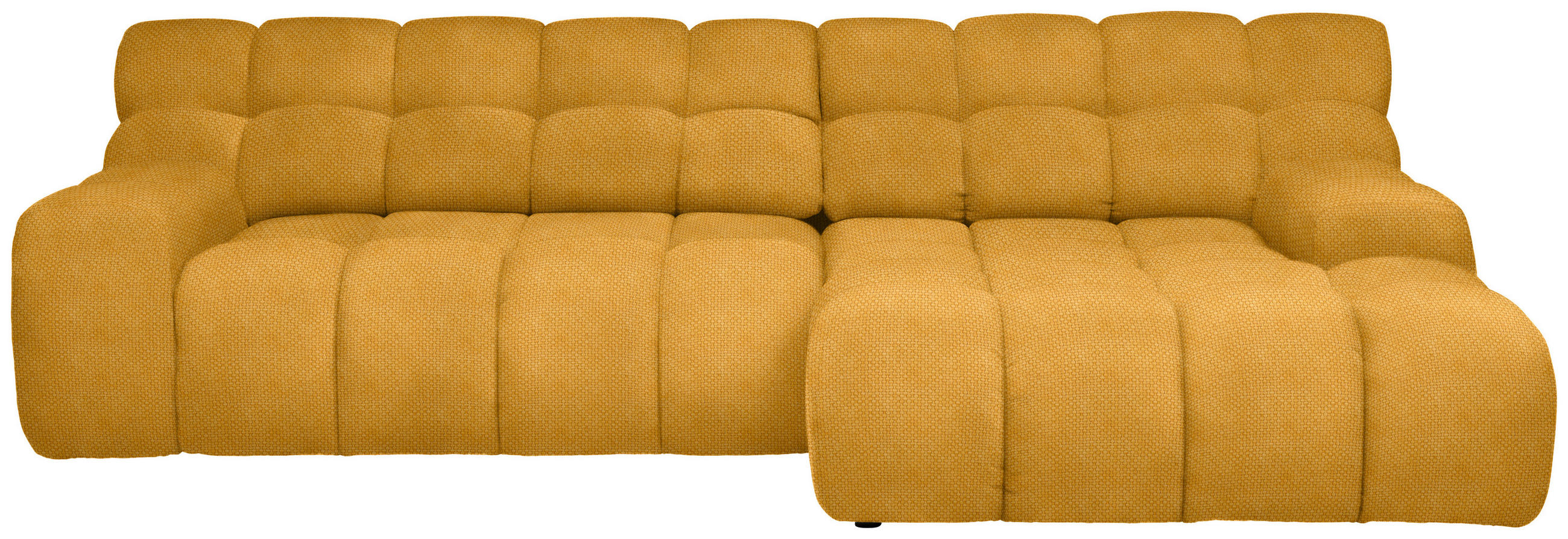 ECKSOFA in Webstoff Gelb  - Gelb/Schwarz, Modern, Kunststoff/Textil (297/180cm) - Welnova