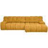 ECKSOFA in Webstoff Gelb  - Gelb/Schwarz, Modern, Kunststoff/Textil (297/180cm) - Welnova