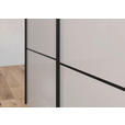 SCHWEBETÜRENSCHRANK 271/223/68 cm 3-türig Grau  - Schwarz/Grau, KONVENTIONELL, Glas/Holzwerkstoff (271/223/68cm) - Novel