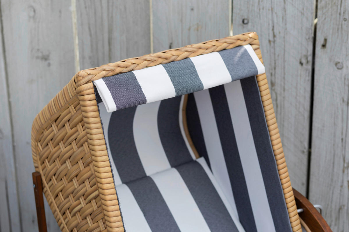 STRANDKORB Braun  - Braun, MODERN, Holz/Textil (40/59/32cm)