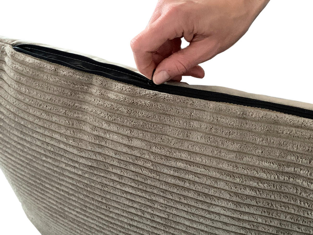 HUNDEKISSEN BALU TAUPE - Taupe, KONVENTIONELL, Textil (70/49/15cm)