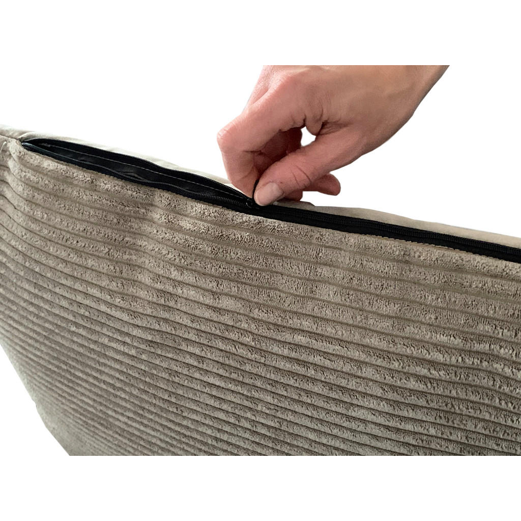 Thumbnail - Xxxl Hundekissen, Taupe, Textil, Uni, Füllung: Polyester, 49x15x70 cm, Bezug abnehmbar, weich gepolstert, rutschfeste Un...
