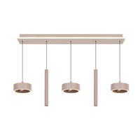 LED-HÄNGELEUCHTE Carnac 99/150/15 cm   - Sandfarben, Design, Kunststoff/Metall (99/150/15cm)