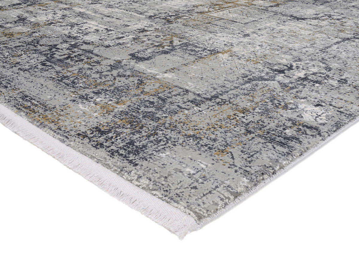 LÄUFER 80/250 cm Sinfonia  - Goldfarben/Grau, Design, Textil (80/250cm) - Musterring