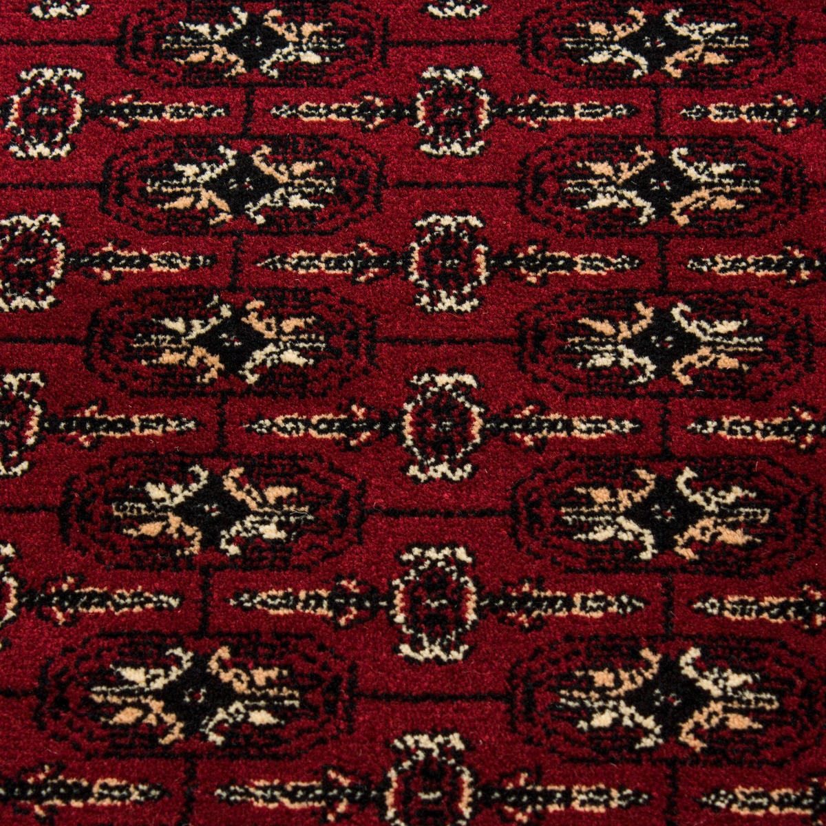 VÄVD MATTA 240/340 cm Marrakesh  - mörkröd, Klassisk, textil (240/340cm) - Novel