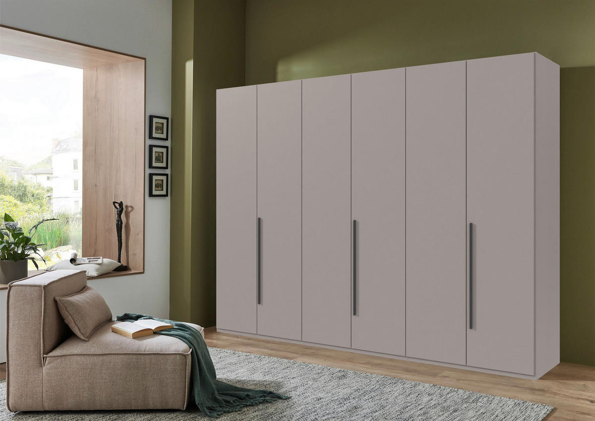 DREHTÜRENSCHRANK  in Graphitfarben, Sahara  - Graphitfarben/Sahara, MODERN, Holzwerkstoff/Kunststoff (270/208/58cm) - Chameo