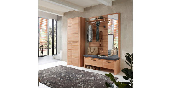 GARDEROBE 4-teilig in 200/201/40 cm - Buchefarben, Natur, Glas/Holzwerkstoff (200/201/40cm) - Linea Natura