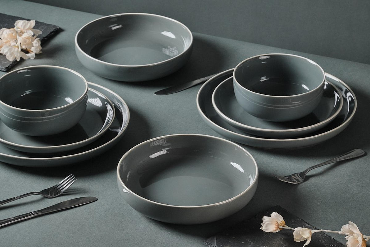 KOMBISERVICE Blau Bastia azzurro 16-teilig 4 Personen  - Blau, Trend, Keramik - Novel