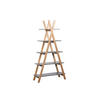 REGAL Pinie massiv Grau, Naturfarben  - Naturfarben/Grau, Design, Holz/Holzwerkstoff (90/170/35cm) - Livetastic