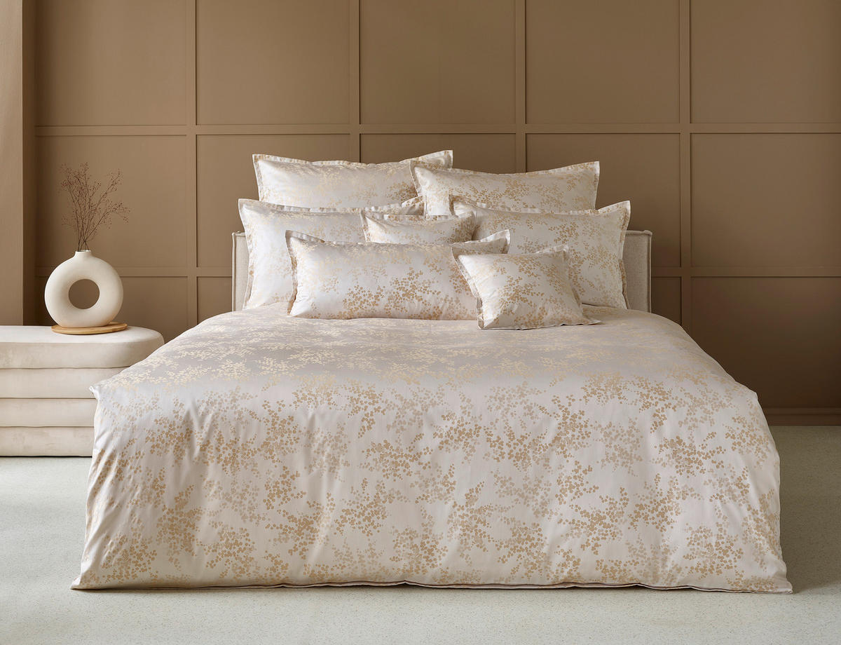 POSTELJNINA HANA 140/200 cm damast bež  - bež, Basics, tekstil (140/200cm) - Curt Bauer