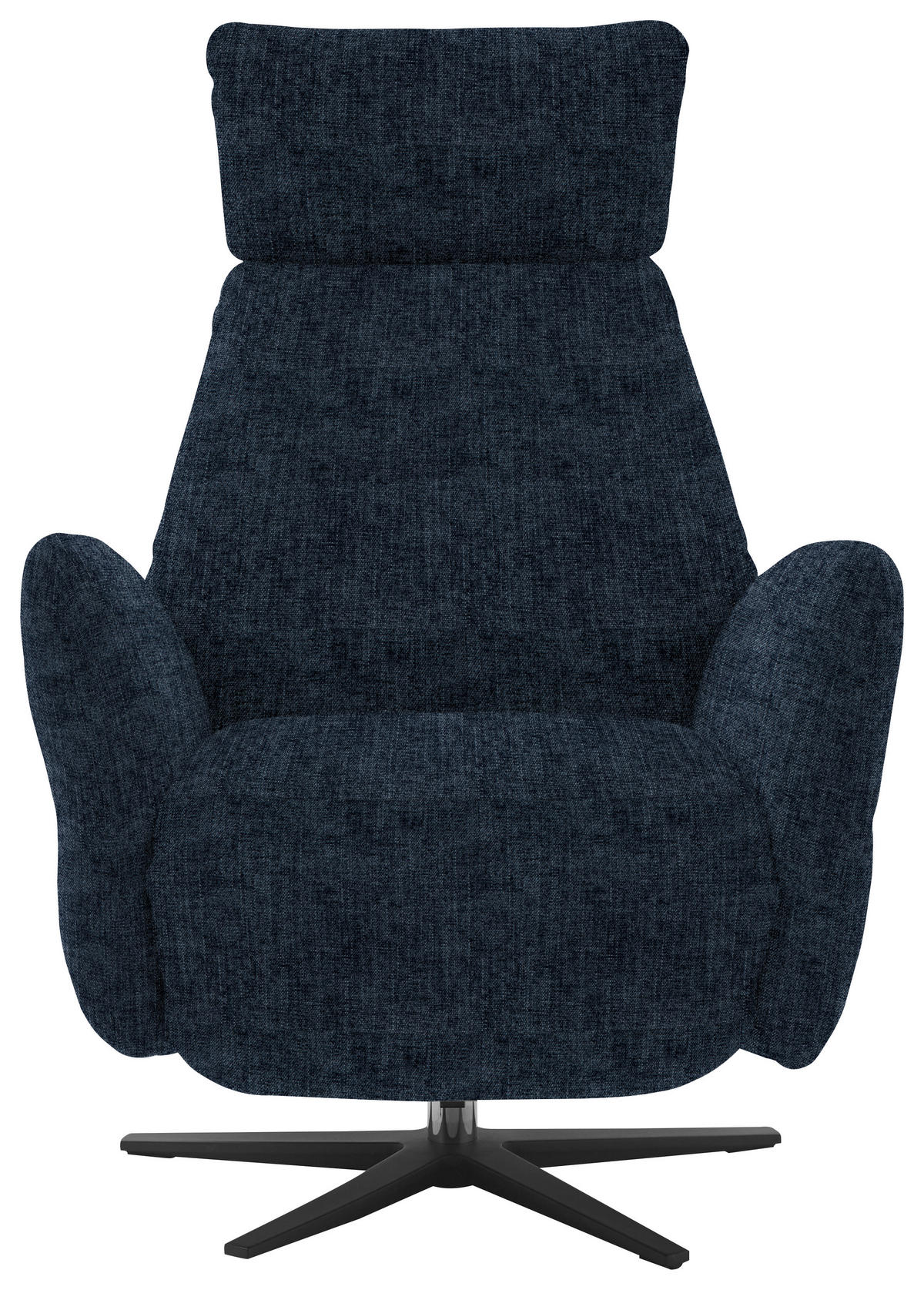 RELAXSESSEL in Textil Blau  - Blau/Schwarz, Design, Textil/Metall (78/113/90cm) - Dieter Knoll