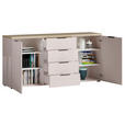 SIDEBOARD  in 180/89/43 cm  - Kaschmir/Eichefarben, Design, Holzwerkstoff/Kunststoff (180/89/43cm) - Xora