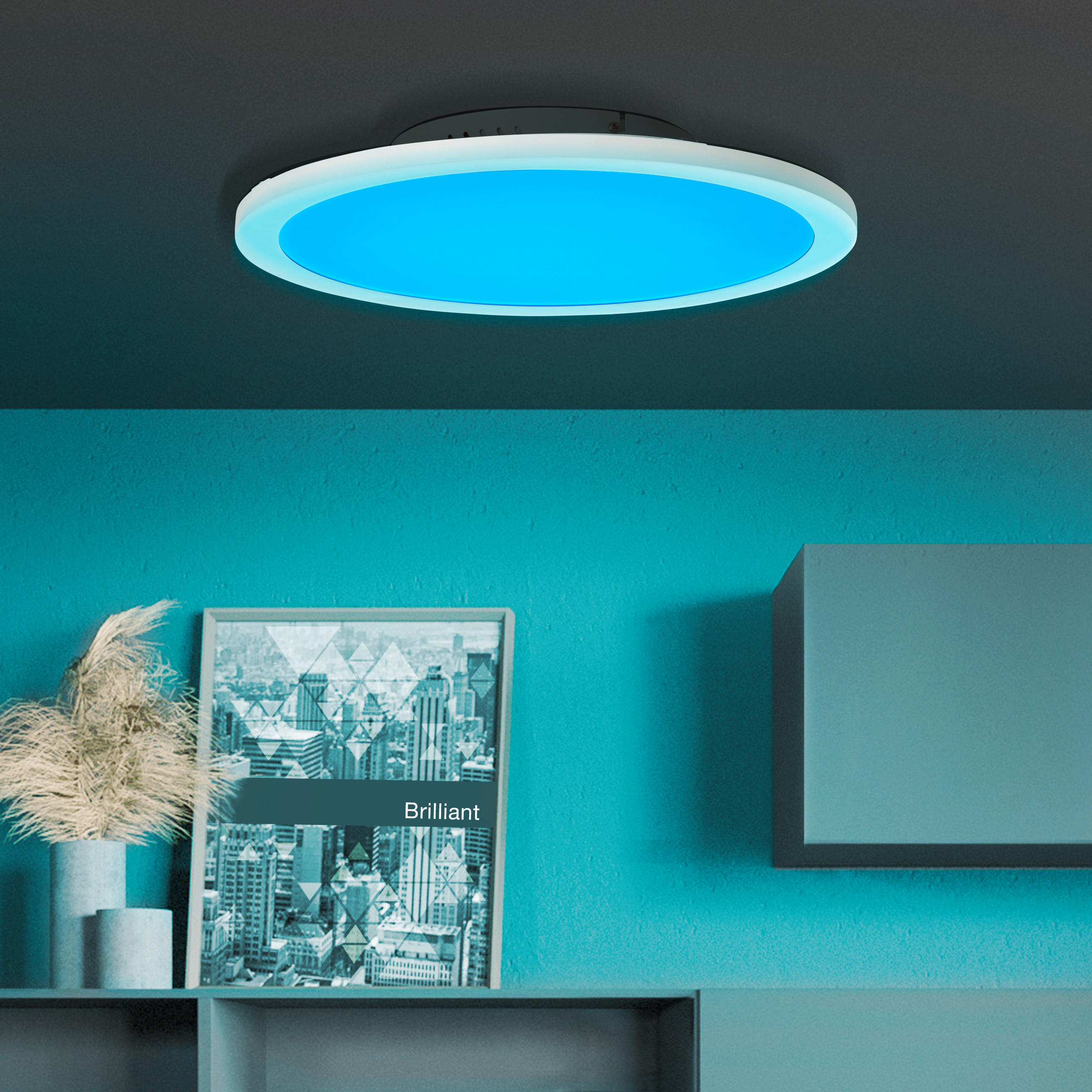 LED-PANEEL  - Weiß, Design, Kunststoff/Metall (40/5,9cm) - AEG