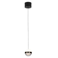 LED-HÄNGELEUCHTE Bedford 12/150 cm   - Schwarz, Design, Kunststoff/Metall (12/150cm) - Novel