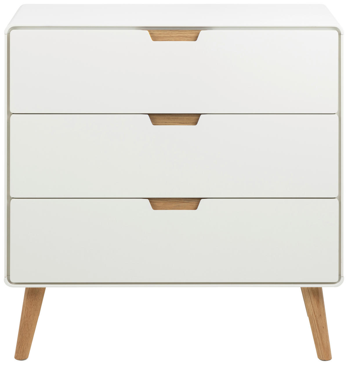 KOMMODE Lowell  in 80/80/40 cm  - Eichefarben/Weiß, Design, Holz/Holzwerkstoff (80/80/40cm)