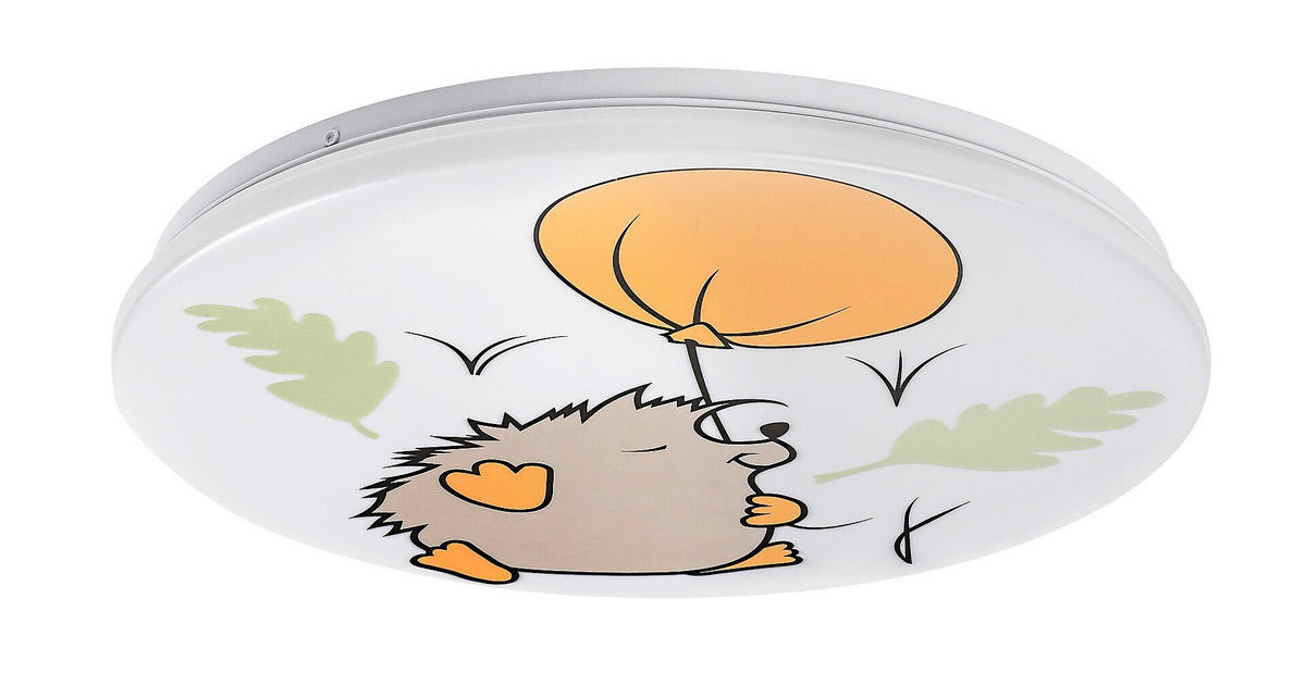 LED DEČJA PLAFONJERA HEDGY  - bela/višebojna, Dizajnerski, metal/plastika (37,5/5,5cm)