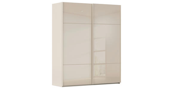 SCHWEBETÜRENSCHRANK 162/223/68 cm 2-türig Champagner - Champagner, KONVENTIONELL, Glas/Holzwerkstoff (162/223/68cm) - Novel